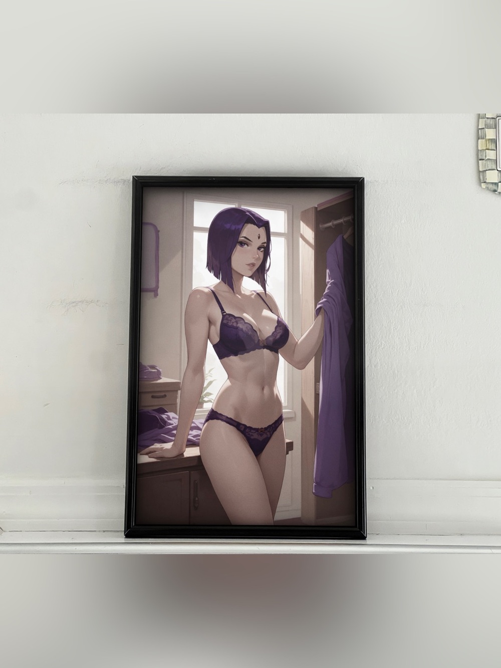 Teen Titans Raven Art pinup girl Poster